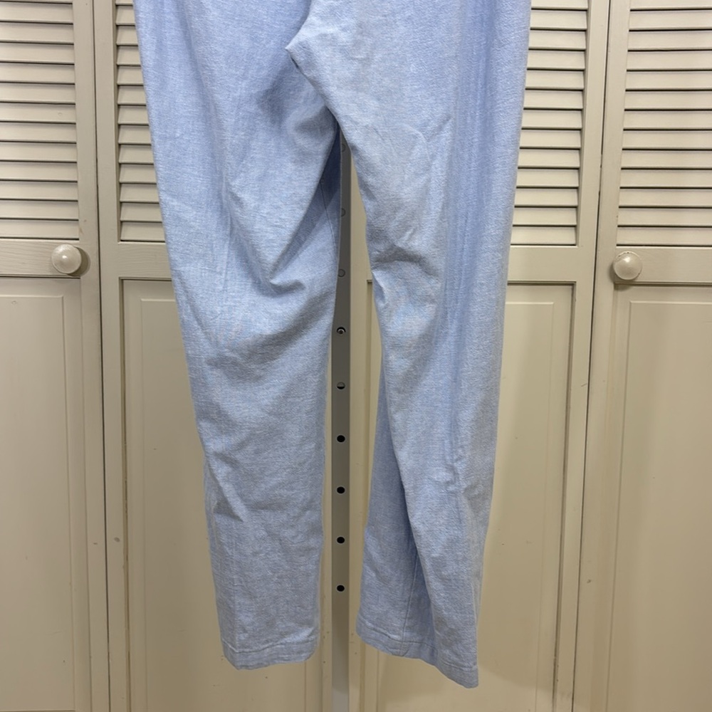 Onia Men's Air Linen Blend Pull-on Pants in Light Blue Large - Picture 9 of 10